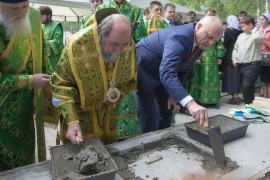 закладка камня обители милосердия