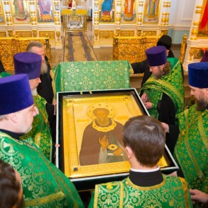 икона с мощами прп. Сергия Радонежского_Успенский собор_Омск_IMG_2320_декабря 02, 2014_3