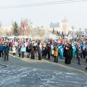 20160107 011 праздник Радость Христова Рождества Соборная площадь Омск митр. Владимир (Иким) IMG_7825