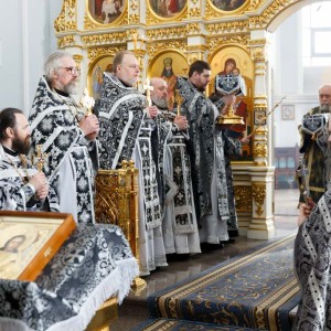 20160323 021 Литургия Преждеосвященных Даров Свято-Успенский каф. собор Омск митр. Владимир (Иким) IMG_8290