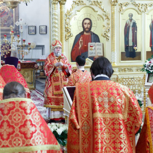 20160503 060 Литургия собор Рождества Христова Омск митр. Владимир (Иким) IMG_4438