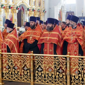 20160503 2с Вечерня с награждением и поздравлениями Свято-Успенский каф. собор Омск митр. Владимир (Иким) IMG_4653