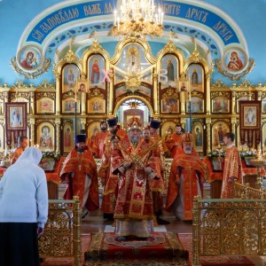 20160505 007 Литургия Храм иконы Б.М. Всех скорбящих Радость Омск митр. Владимир (Иким) IMG_5477