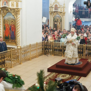 20170106 221 Рождество Утреня и Литургия Собор Рождества Христова Омск митр. Владимир (Иким) IMG_0191