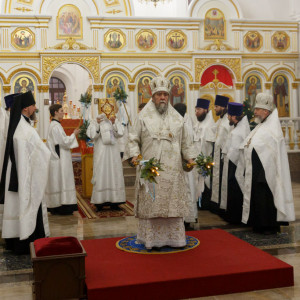 20170107 311 Всенощное бдение Воскресенский собор Омск митр. Владимир (Иким) IMG_0841