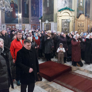 20170108 009 Литургия Собор Воздвижения Креста Омск митр. Владимир (Иким) IMG_0959