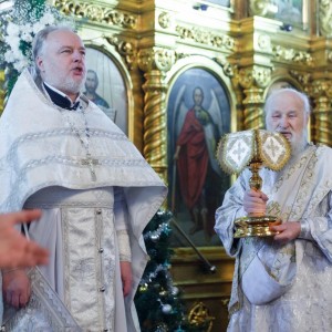 20170108 013 Литургия Собор Воздвижения Креста Омск митр. Владимир (Иким) IMG_0974