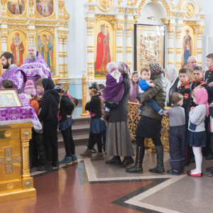 20170305 032 Литургия Чин Торжества Православия Собор Успения Омск митр. Владимир (Иким) IMG_4341