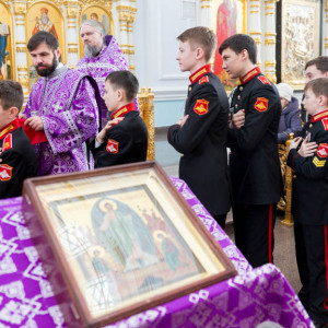 20170305 036 Литургия Чин Торжества Православия Собор Успения Омск митр. Владимир (Иким) IMG_4359