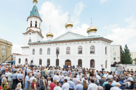 006 20160805 Открытие Воскресенского собора Омск митр. Владимир (Иким) DSC02692