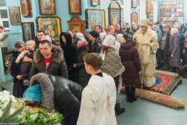 20170121 237 Всенощное бдение Храм Казанской иконы Божией Матери Омск Владимир (Иким) IMG_3184
