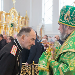 20170408 038 Вход Господень в Иерусалим Собор Успения Омск митр. Владимир (Иким) IMG_8501