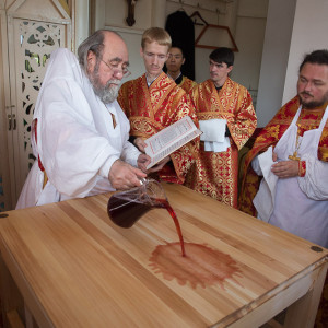 Освящение храма в Орловке митрополитом Омским и Таврическим Владимиром (15 из 55)