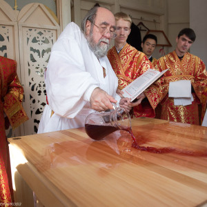 Освящение храма в Орловке митрополитом Омским и Таврическим Владимиром (16 из 55)