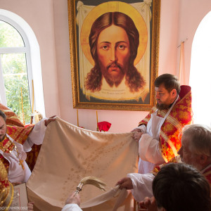 Освящение храма в Орловке митрополитом Омским и Таврическим Владимиром (20 из 55)