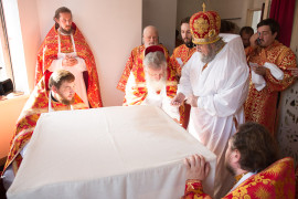 Освящение храма в Орловке митрополитом Омским и Таврическим Владимиром (21 из 55)