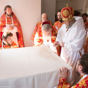 Освящение храма в Орловке митрополитом Омским и Таврическим Владимиром (21 из 55)