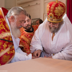 Освящение храма в Орловке митрополитом Омским и Таврическим Владимиром (23 из 55)