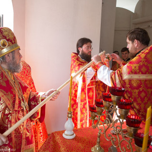 Освящение храма в Орловке митрополитом Омским и Таврическим Владимиром (24 из 55)