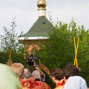 Освящение храма в Орловке митрополитом Омским и Таврическим Владимиром (29 из 55)