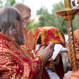 Освящение храма в Орловке митрополитом Омским и Таврическим Владимиром (32 из 55)