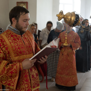 Освящение храма в Орловке митрополитом Омским и Таврическим Владимиром (39 из 55)
