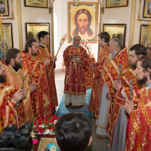 Освящение храма в Орловке митрополитом Омским и Таврическим Владимиром (42 из 55)