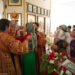 Освящение храма в Орловке митрополитом Омским и Таврическим Владимиром (44 из 55)