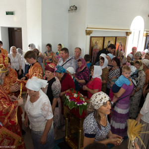Освящение храма в Орловке митрополитом Омским и Таврическим Владимиром (53 из 55)
