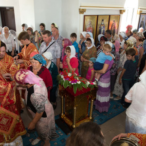 Освящение храма в Орловке митрополитом Омским и Таврическим Владимиром (54 из 55)
