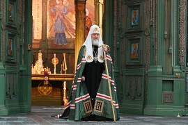 Патриарх Кирилл в военном соборе