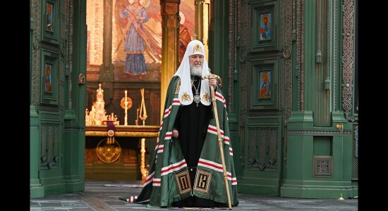Патриарх Кирилл в военном соборе