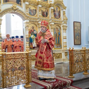 2023.06.11 Неделя 1-я по Пятидесятнице, Всех святых. Встреча мощей св. Георгия Победоносца (38)