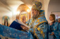 Митрополит Владимир совершил утреню с чтением акафиста Пресвятой Богородице в Успенском кафедральном соборе
